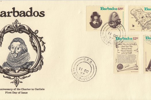 Barbados 1977 | 350th Anniversary of the Granting of the Charter to Carlisle FDC (GPO CDS Cancel)