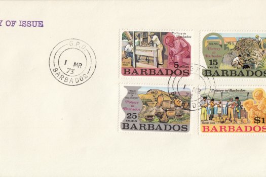 Barbados 1973 | Pottery in Barbados on plain FDC