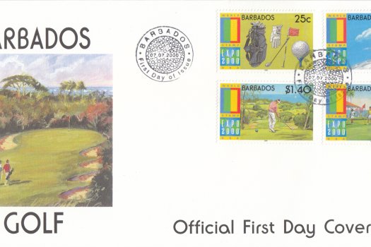 Barbados 2000 | EXPO 2000 World Stamp Exhibition, Anaheim USA (Golf) FDC