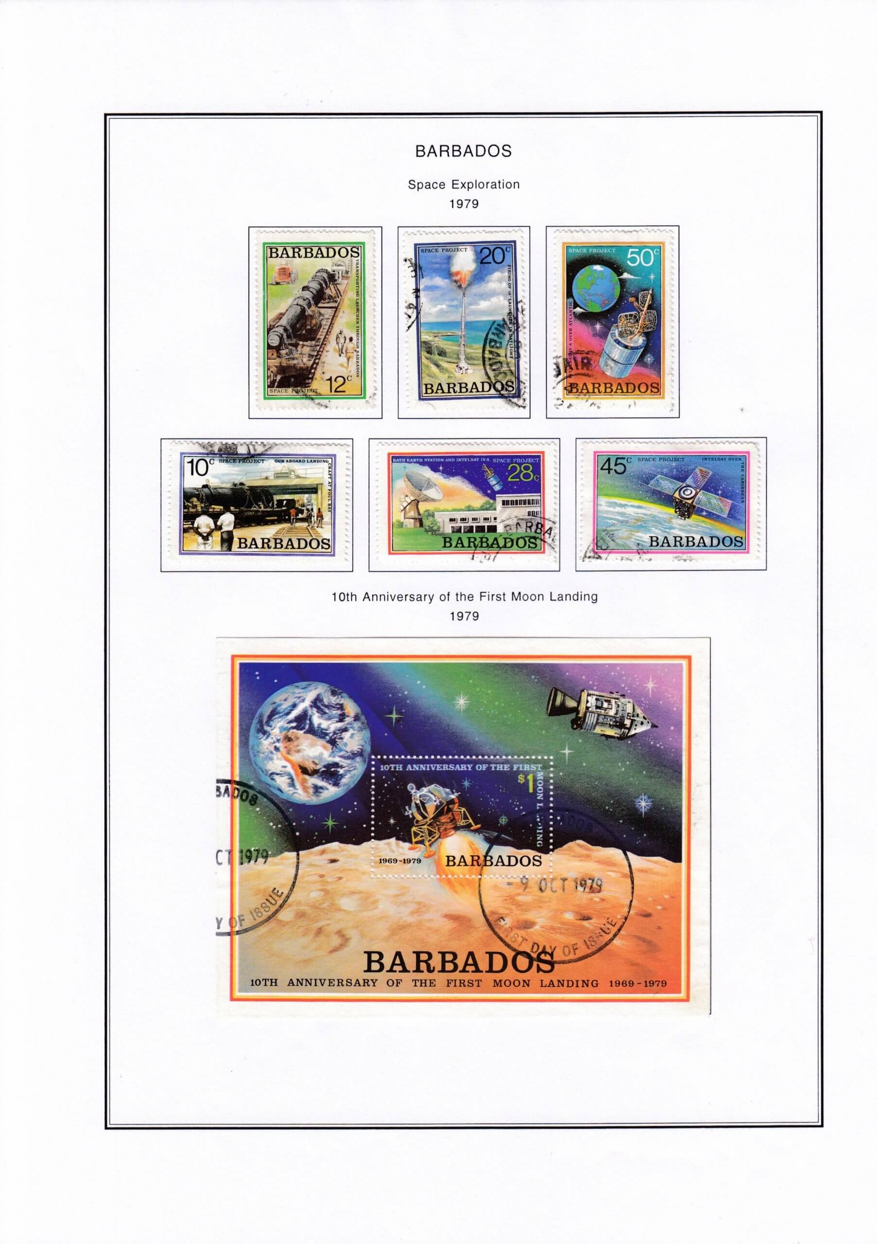 Using Steiner Pages to display your used Barbados stamps