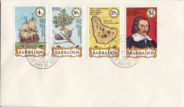 Barbados 1975 | 350th Anniversary of First Settlement FDC