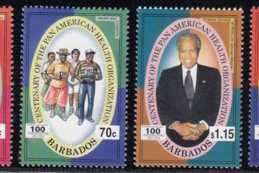 Barbados SG1222-1225 | Centenary of Pan American Health Organisation