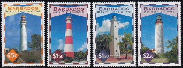 Barbados SG1396-1399 | Lighthouses of Barbados