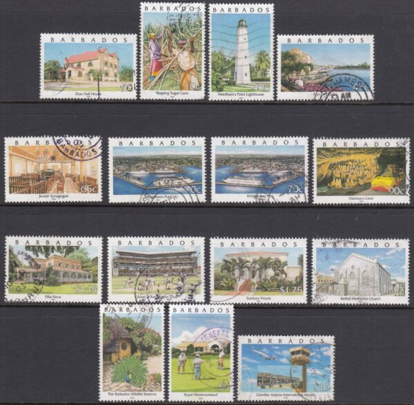 Barbados SG 1153-1166| Pride of Barbados Definitive set (Used)