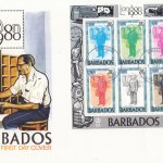 Barbados 1980 | London 1980 International Stamp Exhibition Souvenir Sheet FDC (28c value)