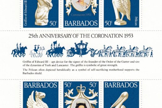 Barbados 597-599 | 25th Anniversary of Coronation Souvenir Sheet