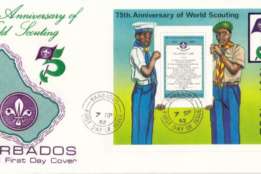 Barbados 1982 | 75th Anniversary of World Scouting Souvenir Sheet FDC