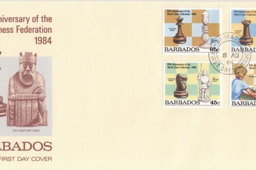 Barbados 1984 | 60th Anniversary of the World Chess Federation FDC