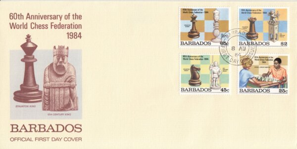 Barbados 1984 | 60th Anniversary of the World Chess Federation FDC