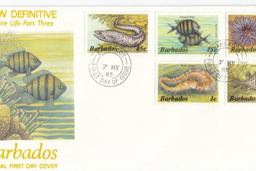 Barbados 1985 | Marine Life Definitives FDC Part 3