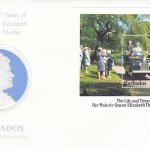 Barbados 1985 | The Life and Times if H.M. Queen Elizabeth the Queen Mother Souvenir Sheet FDC