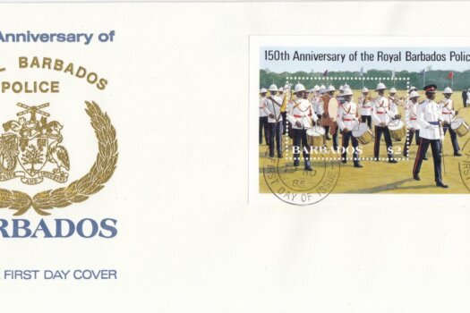 Barbados 1985 | 150th Anniversary of Royal Barbados Police Souvenir Sheet FDC