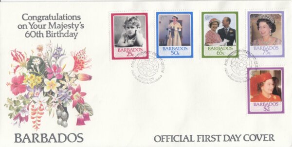 Barbados 1986 | 60th Birthday of Queen Elizabeth II FDC