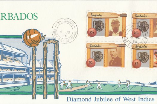 Barbados 1988 | West Indian cricket FDC