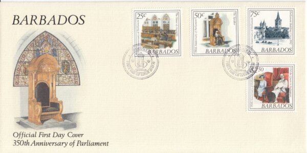 Barbados 1989 | 350th Anniversary of Parliament FDC