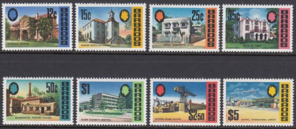 Barbados SG399-414 | Landmarks of Barbados Definitives 1970-71 - High Values