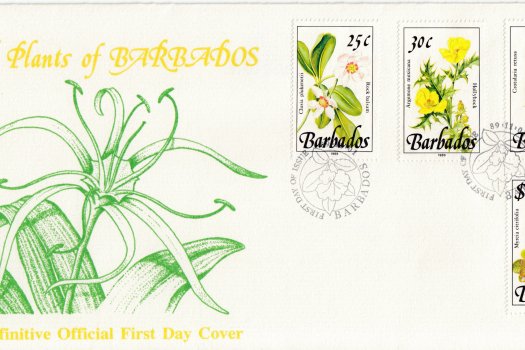 Barbados 1989 | Wild Plants of Barbados Definitive FDC (1)