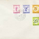 Barbados 1976 | Barbados Postage Due stamps on plain FDC