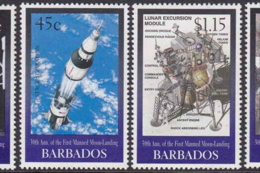 Barbados SG1138-1141 | 30th Anniversary of the first Moon landing