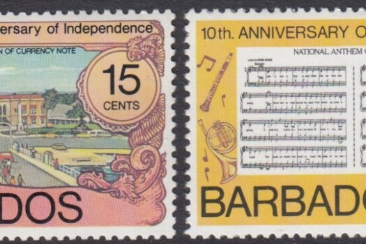 Barbados SG569-572 | 10th Anniversary of Independence