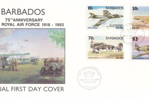 Barbados 1993 | 75th Anniversary of Royal Air Force FDC