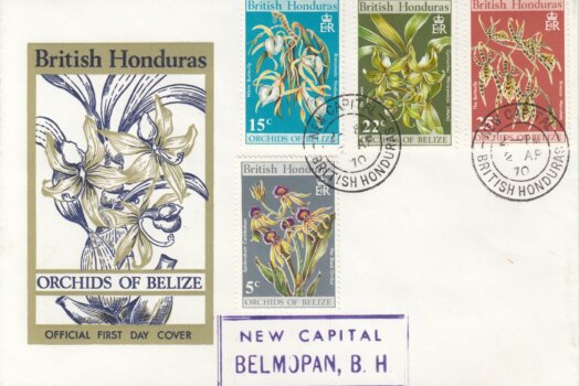 British Honduras 1970 | Orchids of Belize FDC