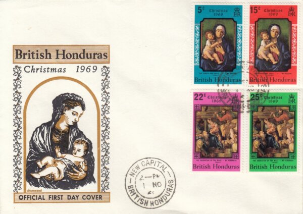 British Honduras 1969 | Christmas FDC
