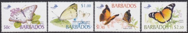Barbados SG1261-1264 | Barbados Butterflies