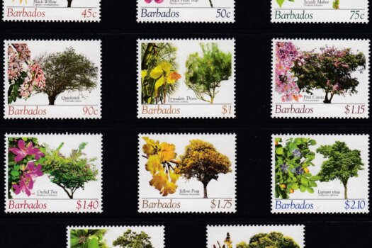 Barbados SG1266-1280 | Barbados Flowering Trees Definitives 2005