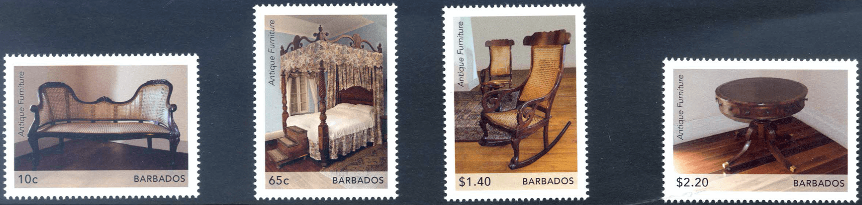 Barbados Antique Furniture stamps 2021