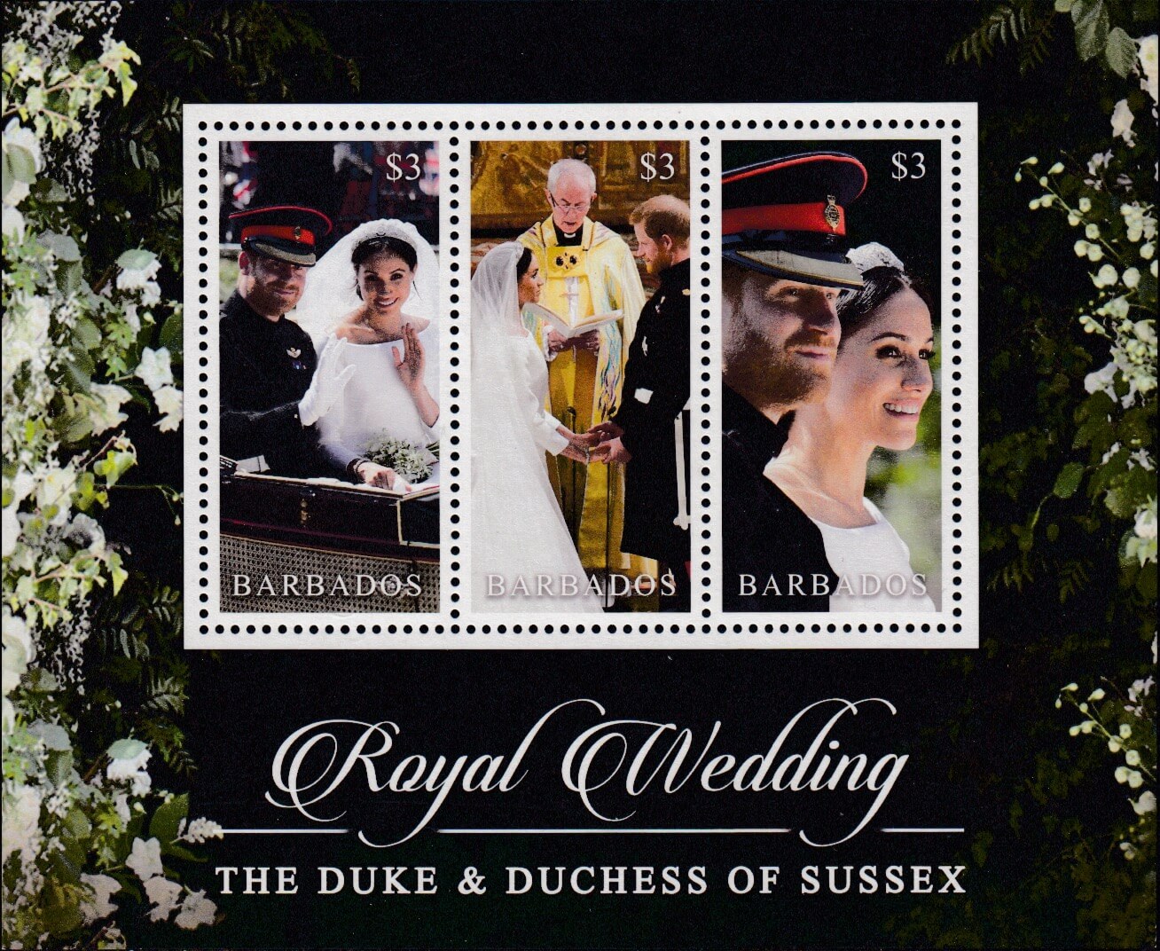 Barbados SGMS1495 | Royal Wedding of the Duke & Duchess of Sussex Souvenir Sheet