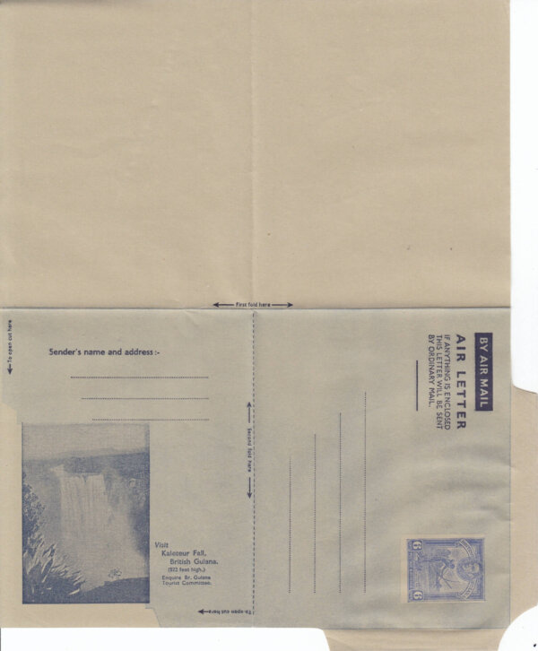 British Guiana 6c Airmail Air Letter