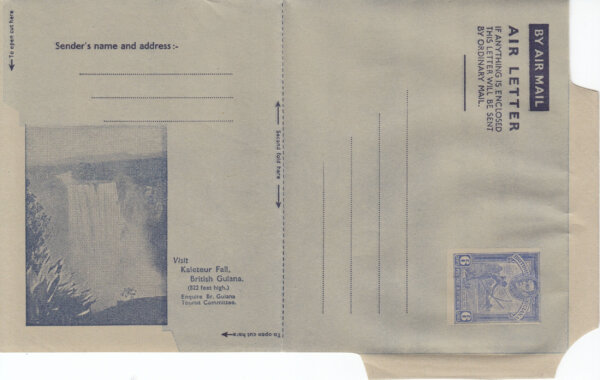 British Guiana 6c Airmail Air Letter - full view