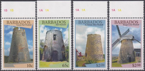 Barbados SG1431-1434 | Windmills of Barbados