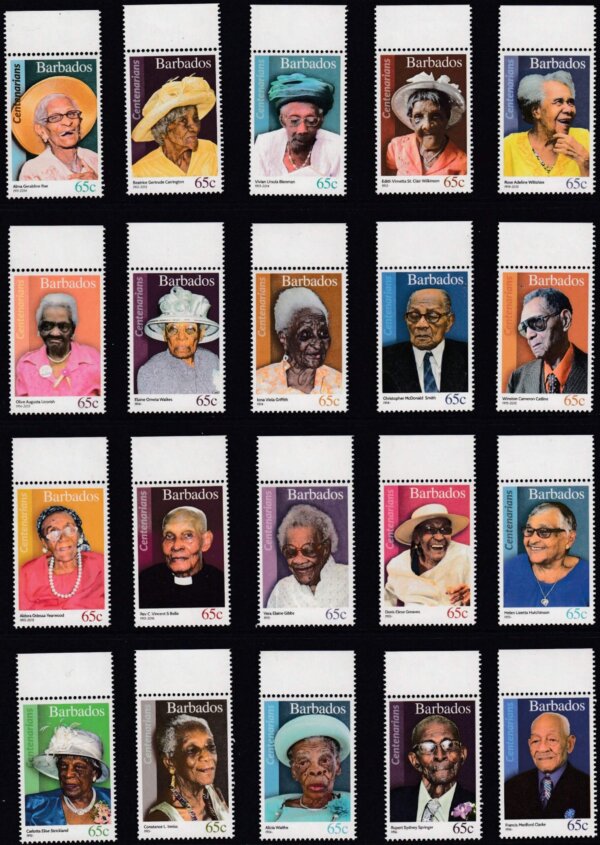 Barbados SG1461-1480 | Barbados Centenarians