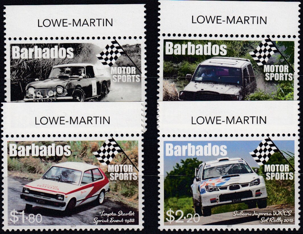 Barbados SG1482-1485 | Motor Sport in Barbados