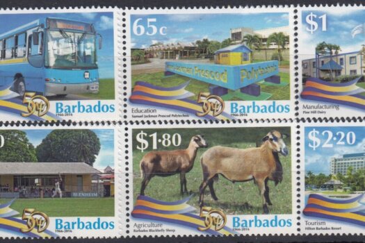 Barbados SG1454-1459| 50th Anniversary of Independence in Barbados