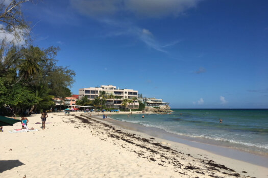 Champers, Barbados as seen from Rockley Beach, Barbados