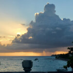Sunset looking west from St Lawrence Gap, Barbados