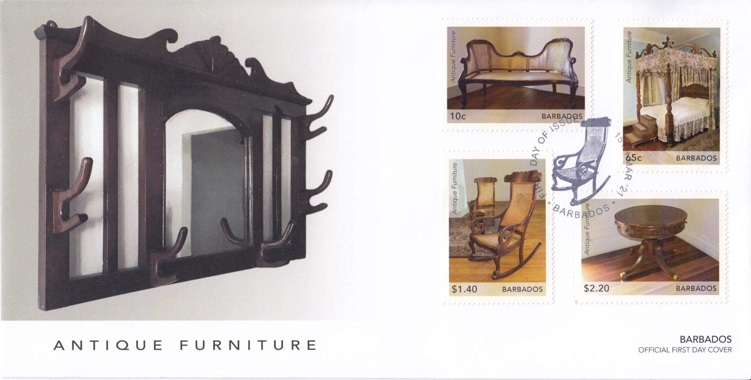 Barbados 2021 Antique Furniture FDC