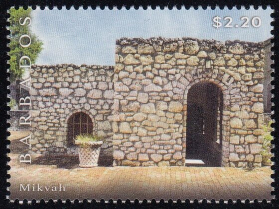 $2.20 Mikvah | Synagogue Block restoration | Barbados Stamps