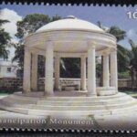 10c Emancipation Monument | Synagogue Block restoration | Barbados Stamps