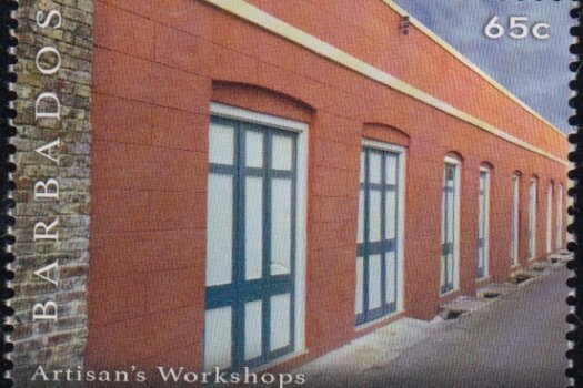 65c Artisan's Workshops | Synagogue Block restoration | Barbados Stamps