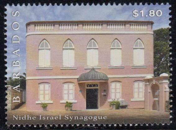 $1.80 Nidhe Isreal Synagogue Exterior | Synagogue Block restoration | Barbados Stamps