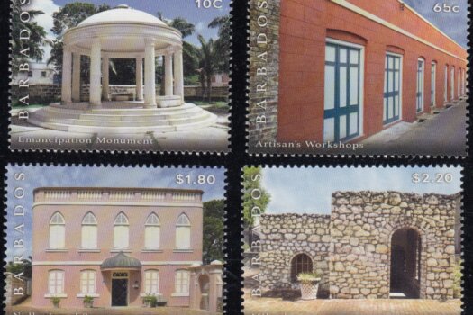 Synagogue Block restoration stamp set | Barbados Stamps