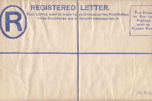 Barbados Registered Envelope 4d Grey | H&G 4