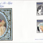 Barbados 1985 | The Life and Times if H.M. Queen Elizabeth the Queen Mother FDC Benham Silk Series