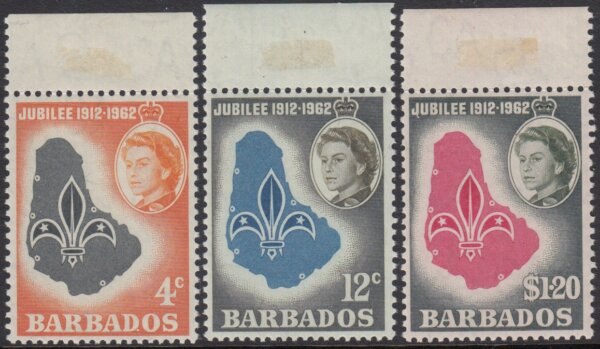 Barbados SG309-311 | Golden Jubilee of Barbados Boy Scout Association (2)