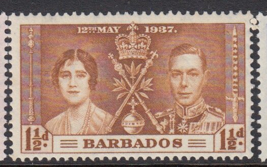 Barbados SG245-247 | Coronation 1937