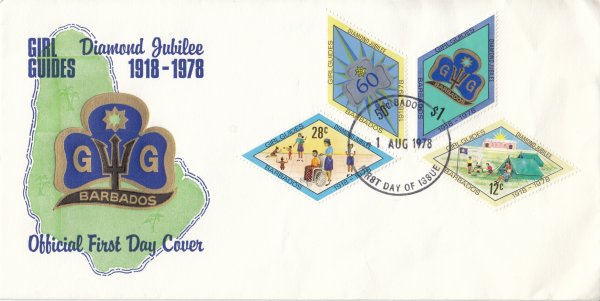 Barbados 1978 | Girl Guides Diamond Jubilee FDC
